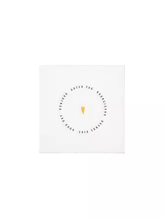 RAEDER | Cocktail Servietten 25x25cm GUTEN TAG HERZ | 